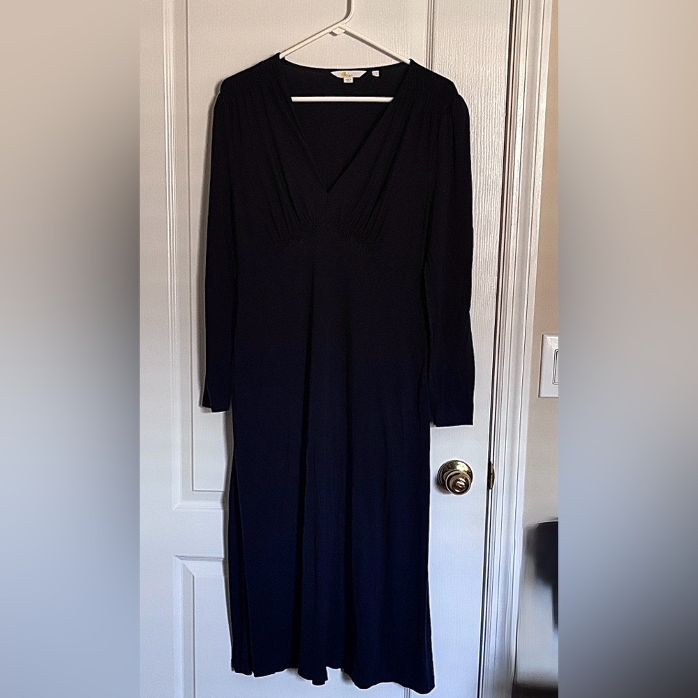 Boden Dark Blue Women’s Jersey Maxi Dress with Pockets